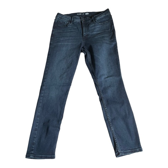 Old Navy Denim - @browneyes_78 Old Navy Rockstar High Rise Super Skinny Dark Jeans Size 12 Short